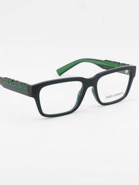 Dolce & Gabbana DG5112 3008 Eyeglasses Green 53mm Rectangle Frame